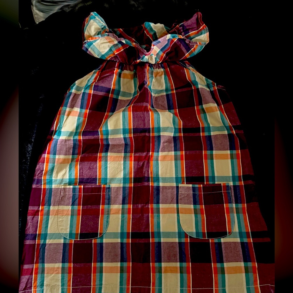 Tea Collection sleeveless plaid dress 7
